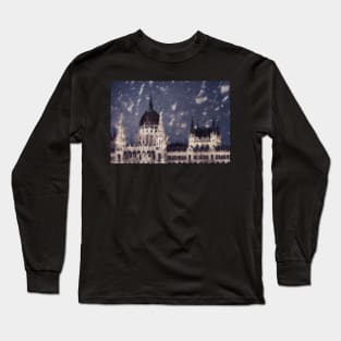 Budapest in the Rain Long Sleeve T-Shirt